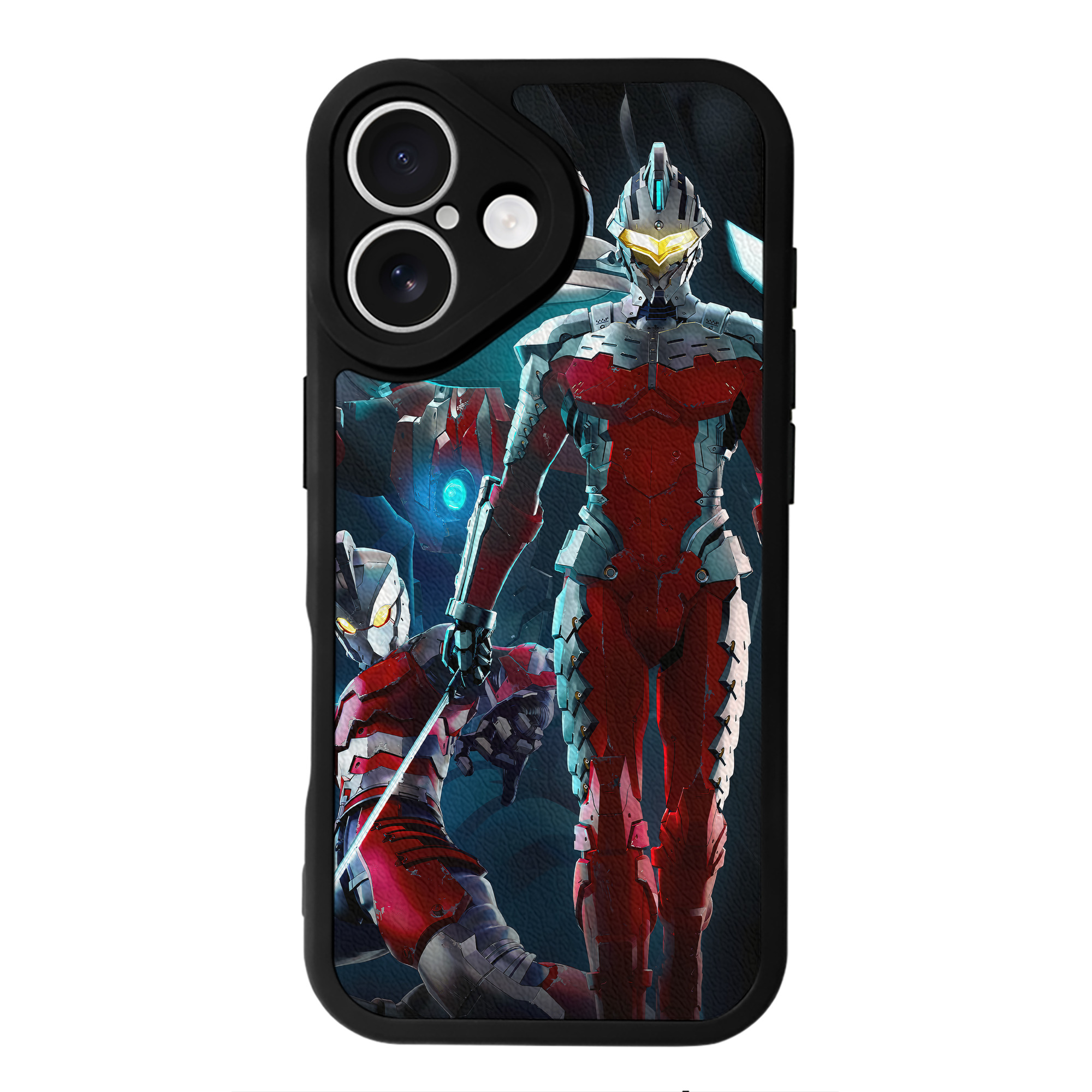 （画像用） ウルトラマン Ultraman 【iPhone 16シリーズ対応】シリコンスマホケース（レザー調） 材質：シリコン